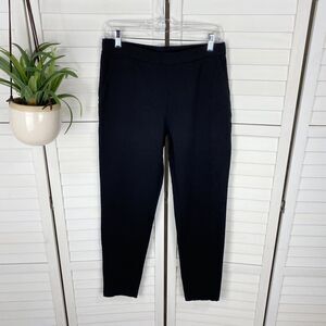 Clara‎ Sun Woo Black Straight Leg Pants Wrinkle Resistant Pull On Travel Size L
